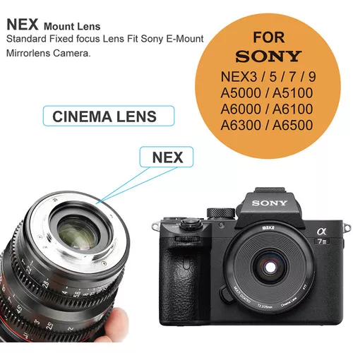 Meike 25mm T2.2 Manual Focus Sinema Lensi (E Mount) | Okto Store Meike 25mm T2.2 Manual Focus Sinema Lensi (E Mount) | Okto Store
