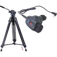 Acebil i-705DX Prosumer Tripod System with RMC-1DVX Video Lens Zoom Controller