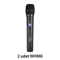 Boya BY-WHM8 İkili Kablosuz Dinamik El Tipi Mikrofon Seti