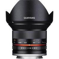 Samyang 12mm f/2.0 NCS CS Lens Fuji X (GÜMÜŞ)